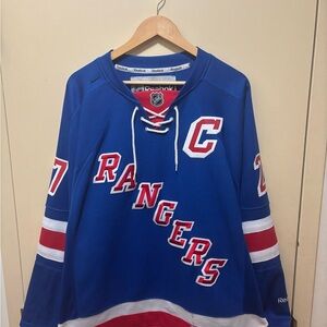 Reebok NHL Mens New York Rangers N* 27 Hockey jersey
